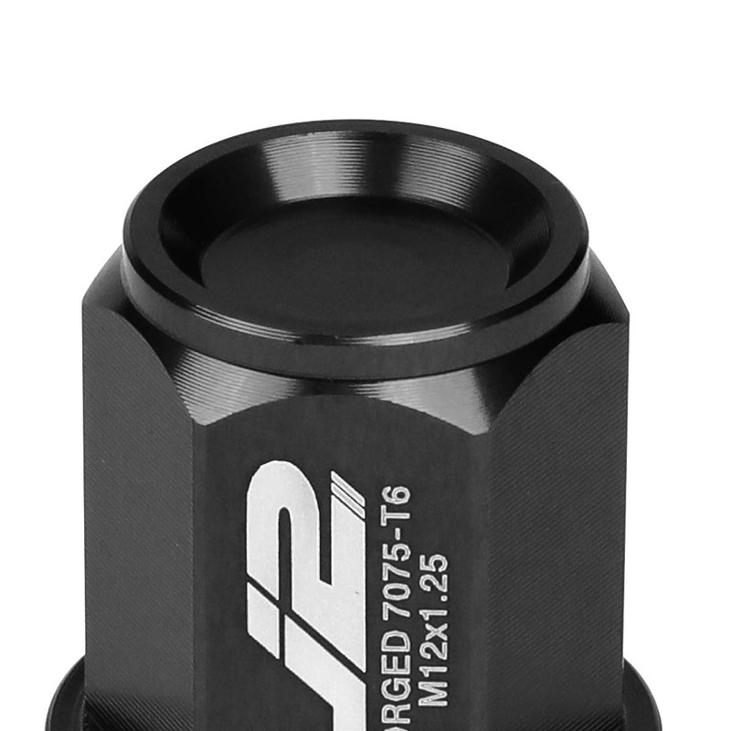 J2 Engineering LN-T7-024-125-BK 20 piezas M12 x 1.25 7075-T6 aluminio