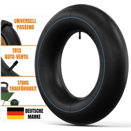 TENE Premium 4.8/4.00-8 Hose for Wheelbarrows, Lawnmowers and More - Made of Robust Double Layered Buty Rubber for Loads up to 170 kg and Sturdy Schrader Valve