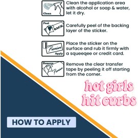 Hot Girls Hit Curbs calcomanía