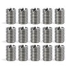 15 Pieces Threaded Insert M10 to M8.15 mm, Stainless Steel