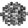 Generic Collage Kit - Black White Wall Collage Kit Aesthetic