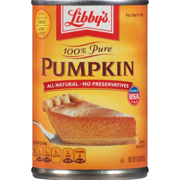 Libbys 100% Pure Pumpkin, 15-Ounce Cans (Pack of 24)