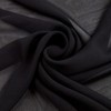 Chiffon Solid Black, Fabric by the Yard