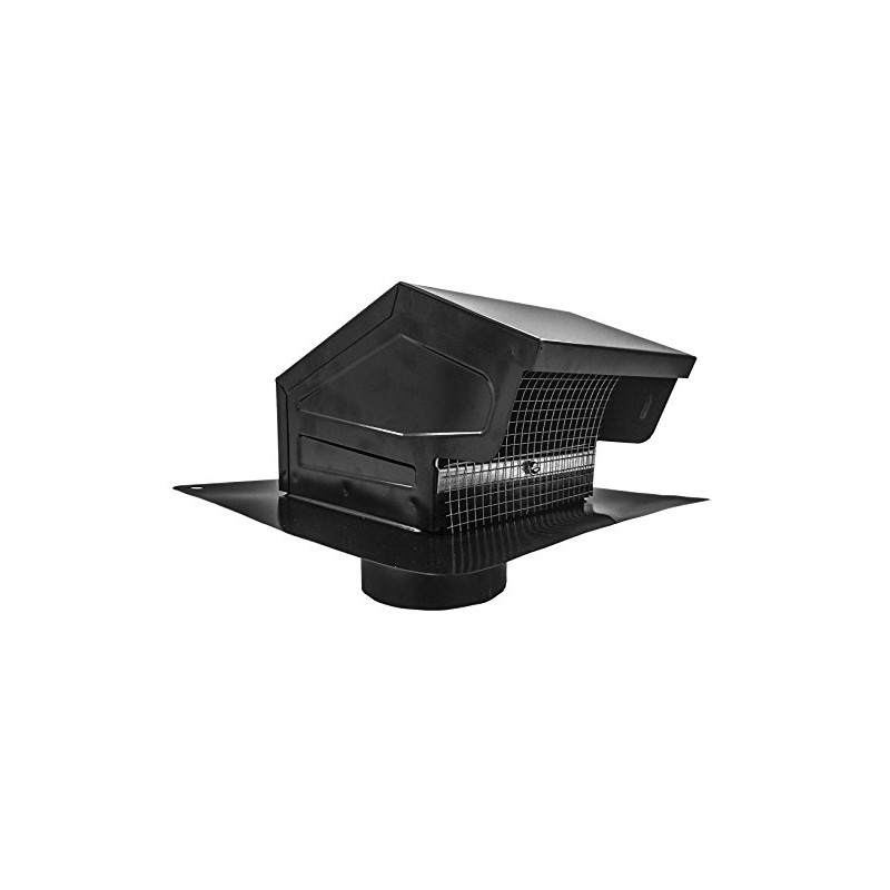 Builder's Best 084635 Galvanized Steel Roof Vent Cap with Damper