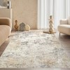 UERMEI 4x6 Area Rug Living Room Rugs - Washable Neutral