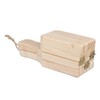 Tostonera Plantain Masher 6.3in Pine Wood Reusable Banana Smasher Maker