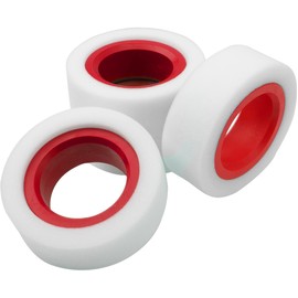 4Pcs ShareGoo 1.9 inches Tire Foam Dual Stage Rubber Inner & Foam Inserts Outer Foam Firm for 100-110mm Tire Compatible with Axial SCX10 90046 Traxxas TRX4 Crawler Wheel (Red)