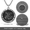 Anwlki St Michael Necklace Saint Michael Medal Bless Safety Religion