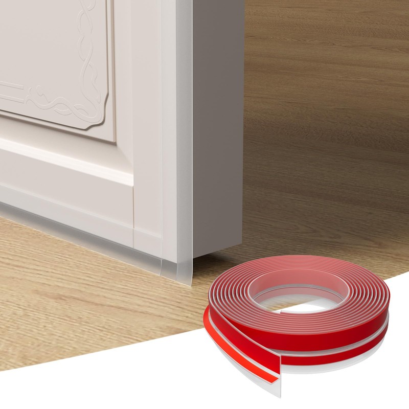 Elvone T-Shaped Door Draft Stopper, 1.97 in x 40 Ft