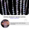 Boshen 2Panels Crystal Beaded Curtain 3FTx6.5FT Door Beads Clear Acrylic