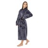LEBENGOOD Ladies Coral Coral Fleece Winter Dressing Gown Cosy Microfibre