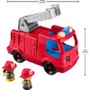 Fisher-Price Little People Toddler Toy Fire Truck Musical Push-Along Vehicle