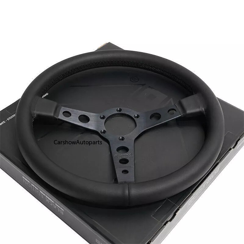 MOMO BLACK EDITION 350mm/14inch MOD07 Small Dish Sport Steering Wheel