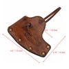TOURBON Axe Cover Axe Sheath Leather Protective Cover Camping Equipment