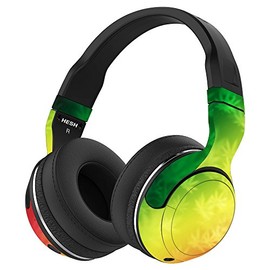 MightySkins Skin Compatible with Skullcandy Hesh 2 Wireless Headphones - Rasta Rainbow | Protective, Durable, and Unique Vinyl wrap Cover | Easy to Apply, Remove, and Change Styles | Made in The USA