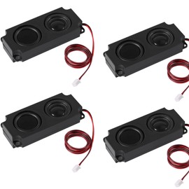 JUZITAO 4PCS Speaker 5 Watt 8 Ohm Double Cavity Mini Speaker Full-Range Cavity Advertising Machine Small Loudspeaker 3.3V 5V with JST-PH2.5mm-2 pin Interface Small Electronic Projects