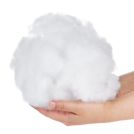 Homewit Toy Filling Stuffing, 100g Filling for Cushions 100% Natural Polyester Filling Cotton, Washable White Stuffing for Pillows, Toys, Teddy Bear, Pet Beds, Darning Material