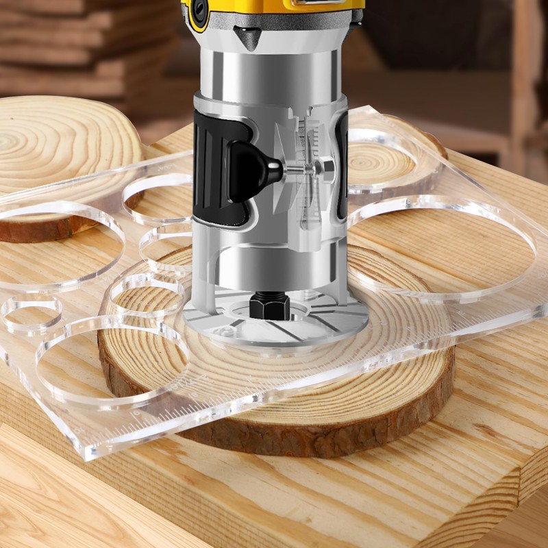 Monliful 10"*7.9" inches 13 in 1 Router Template for Woodworking,Router
