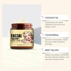 Balm made of beef sebum and honey, firming cream, skin care with beef sebum, moisturising cream, deeply moisturises the skin, nourishes it and maintains its elasticity