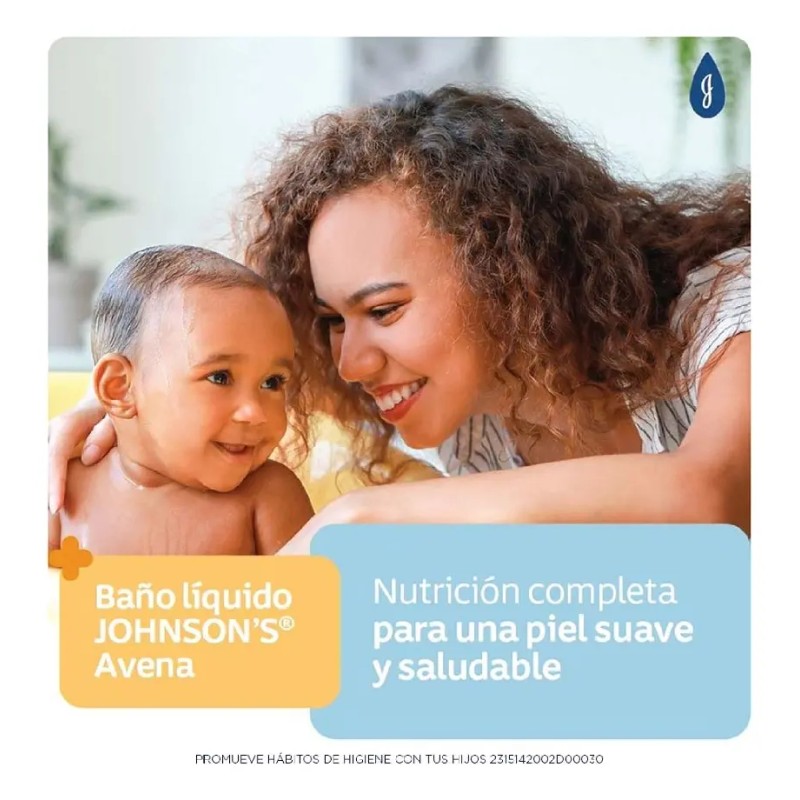 Jabón Líquido Para Bebés Johnson's Oat 400 Ml.