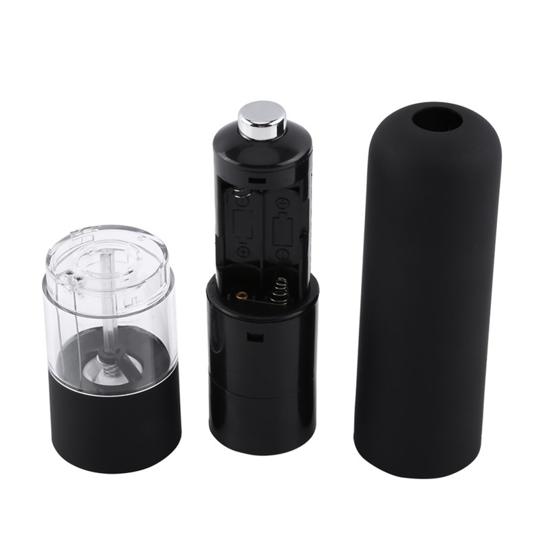 Fashion Black Electric Pepper Herb Mill Salt Spice Grinder Muller