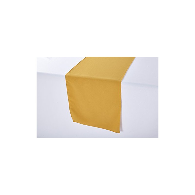 Zhen Linen Polyester Wedding Table Runner 14 x 84 Inches