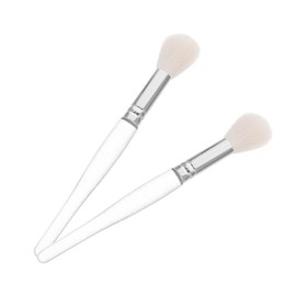 OHPHCALL 2pcs Blush Brush Set Powder Brush for Cheeks Soft Bristles for Women for Travel Storage