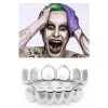 Big Dawgs Bling Custom Fit Silver Plated Joker Teeth Open