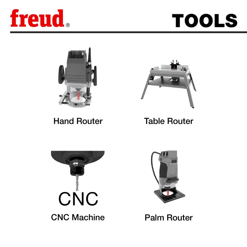 Freud 20-152: 1/2" (Dia.) 60° V Grooving Bit