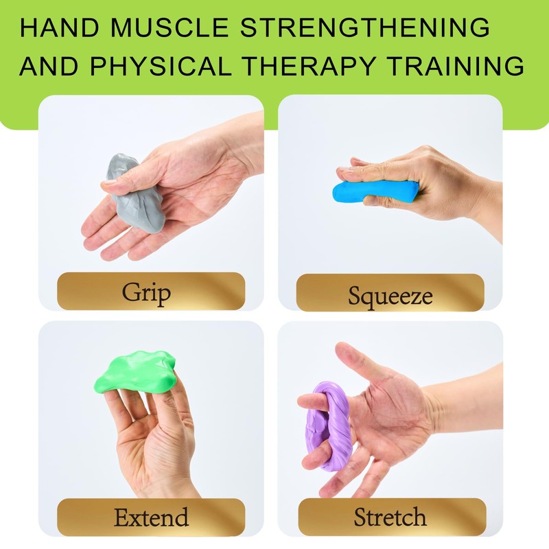 4 Pack Theramandu Therapy Putty Kit (3oz Each) – Hand