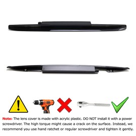 iJDMTOY Black-Out Smoked Lens 24-SMD Super Red LED Trunk Lid Third Brake Light Bar Assembly Compatible with 1997-2004 Boxster 986 Coupe/Convertible