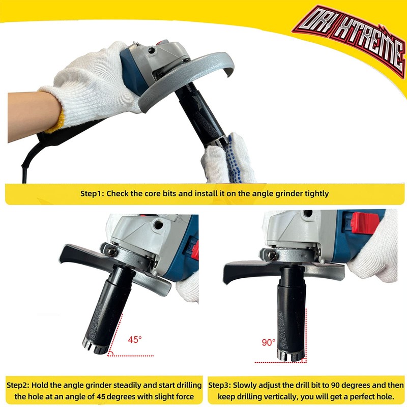 ORIXTREME Diamond Core Drill Bits 2-1/2 Inch Granite Hole Saw