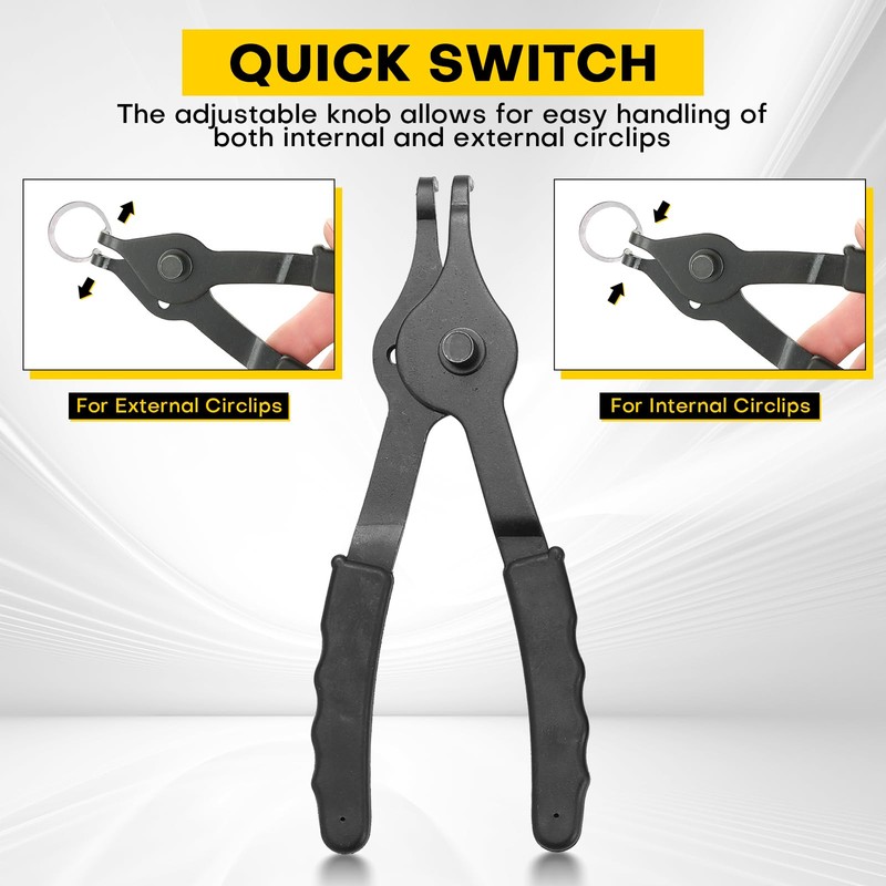 Acymner 11PCS Snap Ring Plier Set | Internal & External
