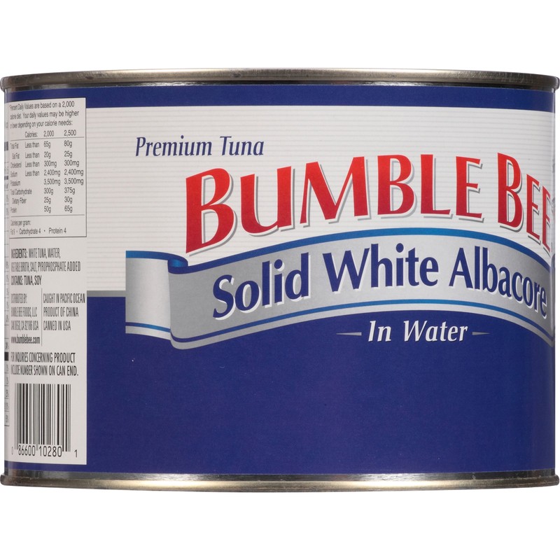 Bumble Bee Solid White Albacore Tuna in Water, 66.5 Ounce