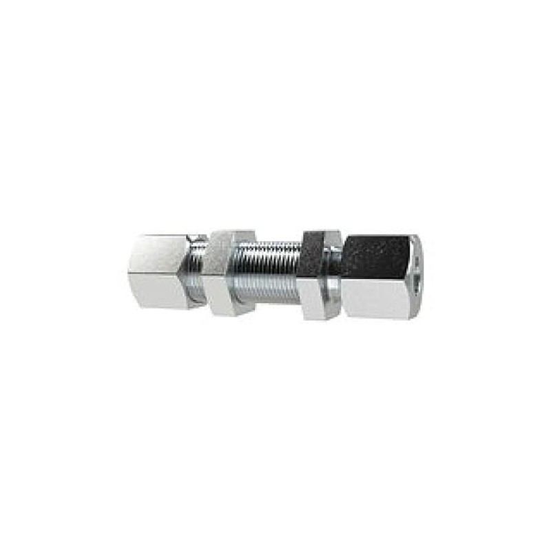 RIEGLER 159226-GSV8SST Straight Bulkhead Fitting, Pipe Outer Diameter 8 mm,