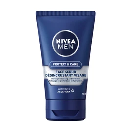 NIVEA MEN Protect & Care Exfoliating Face Scrub, 125ml, blue
