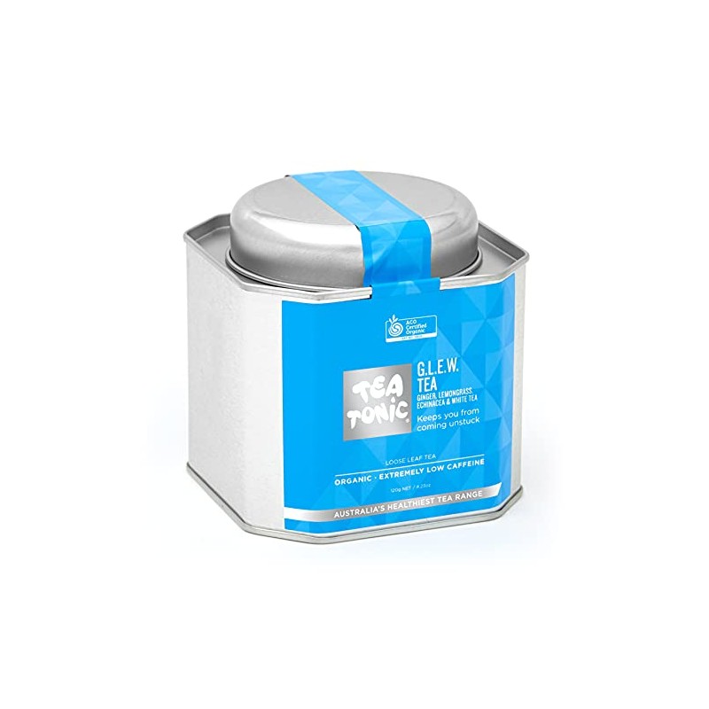 Glew (Ginger, Lemongrass, Echinacea, White Tea) Tea Loose Leaf Caddy