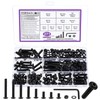 271 Piece M5 Screws Set, Allen Screws Nuts Set, Black