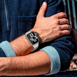 BEIZIYE iWatch Series 9 45mm Bands for Women Mens 38mm 40mm 41mm 42mm 44mm 45mm 49mm Ultra Band Metal Stainless Steel Bands