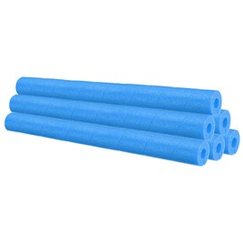 PATIKIL Pipe Insulation Foam Tube, 6Pcs 25"Lx1"IDx0.75"T No Adhesive Pole Wrap Pipe Cover Pool Noodles Multi-Purpose Soft Foam Tubing for Handle Outdoor Swimming Pool, Water Pipes, Blue