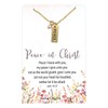 Peace Bar Necklace, Peace in Christ, Hope and Comfort Jewelry,