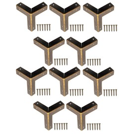 FUXXER® 10x Antique Furniture Corner Edge Protector Fittings for Furniture 32x32mm Bronze
