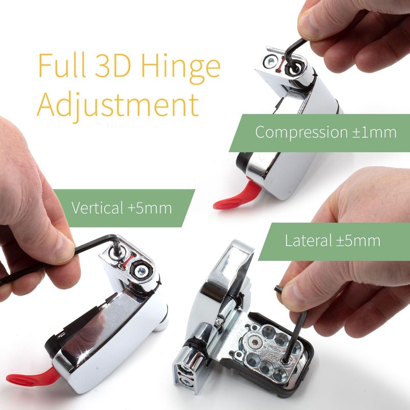 Mila ProSecure uPVC Door Flag Hinge (Single) - 22mm, Black