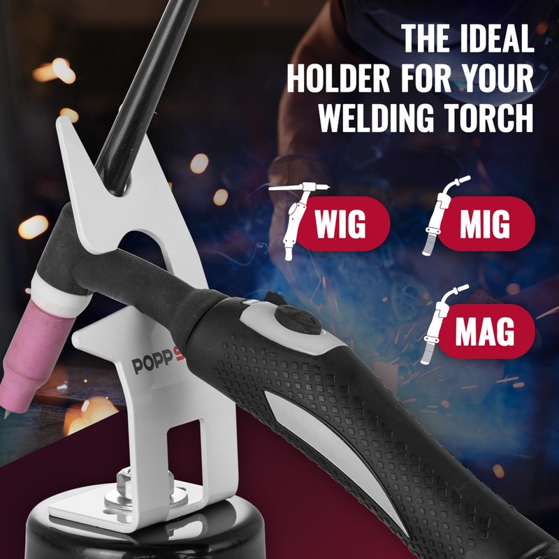 Poppstar GTAW TIG Torch Holder with Magnetic Stand for Fixing