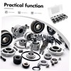 CHILDWEET Sturdy Steel 320pcs External Snap Retaining Clips d Ring