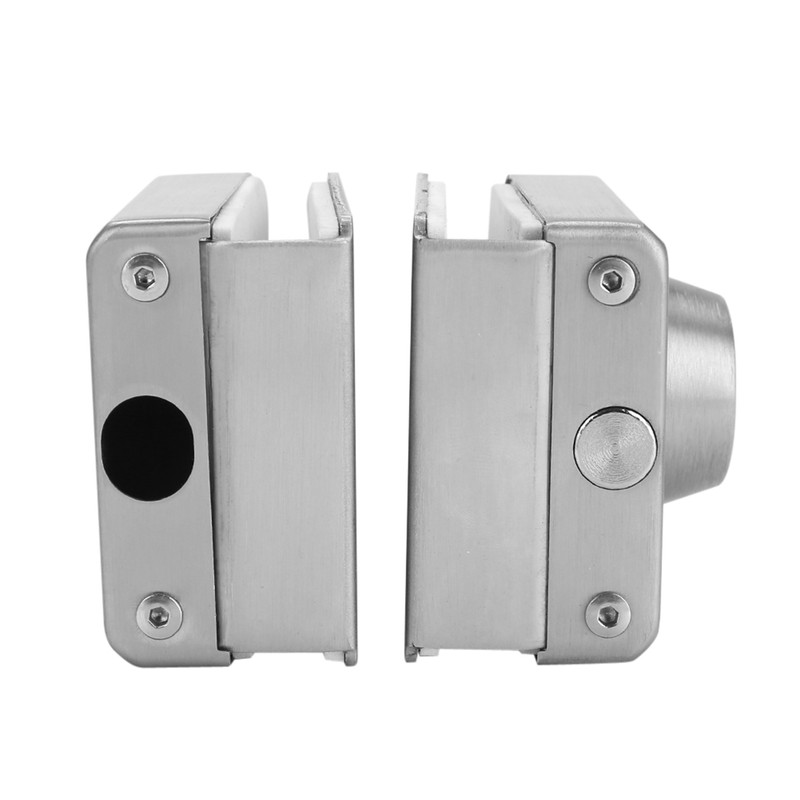 10~12mm Stainless Steel Glass Door Lock with Keys Open/Close Home