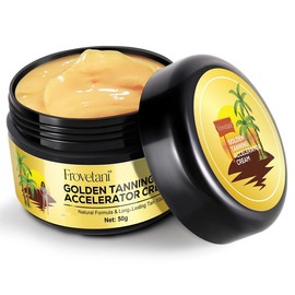 Frovetani Golden Tanning Accelerator Cream-Self-Tanning Cream for Summer Tan Skin All Skin Types, 50g/100g Moisturizer Body Care - Specification: Frovetani Golden Tanning Accelerator Cream 50g*1