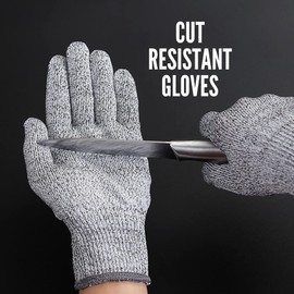 MAGIC SELECT Cut Resistant Gloves. Powerful Level 5 Protection. Food Safe Gloves for Horticulture/Construction Site/Kitchen Use Gloves. (M - 22 cm)