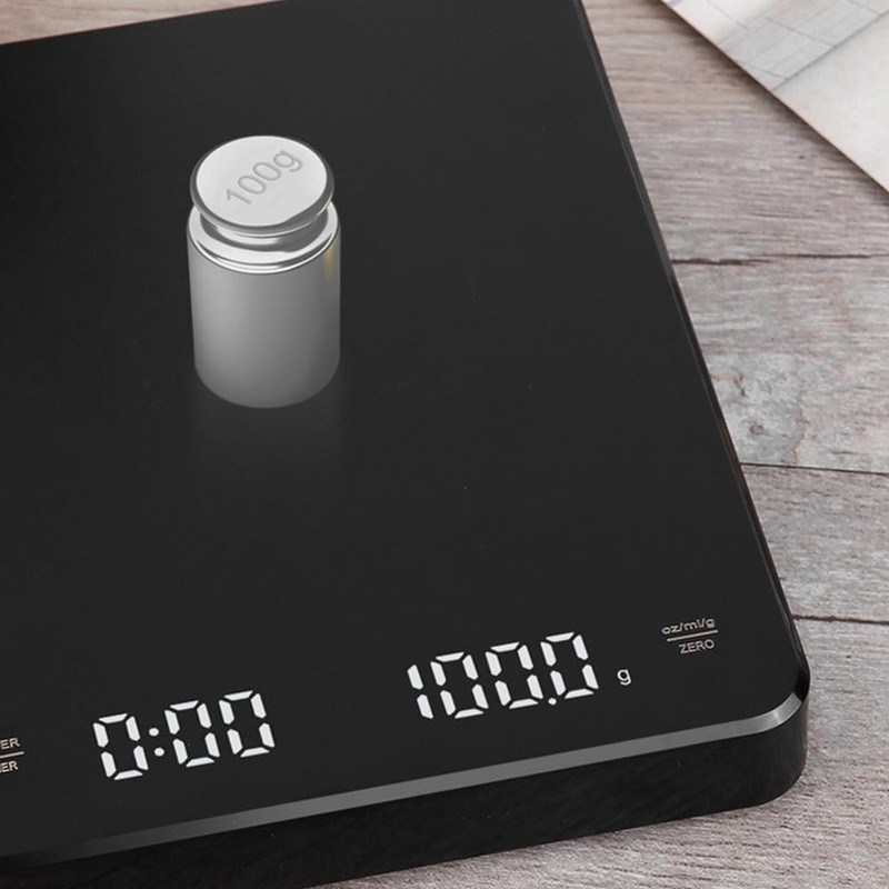 Tiardey Mini Digital Coffee Scales with Timer LED Hidden Screen