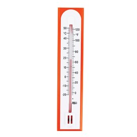 Accurate Indoor Analogue Room Thermometer Use as a Room Temperature Meter in Home Office, Garden or Greenhouse, Wall Mountable Room Thermometer Indoor and Outdoor Use (Orange)